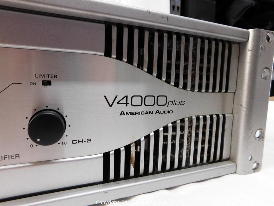 American Audio パワーアンプ V4000 plus アウトレット安い - studier