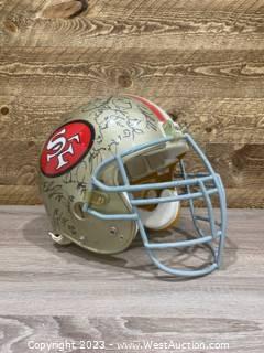 Lot Detail - Jerry Rice San Francisco 49ers Game-Used and Signed Helmet