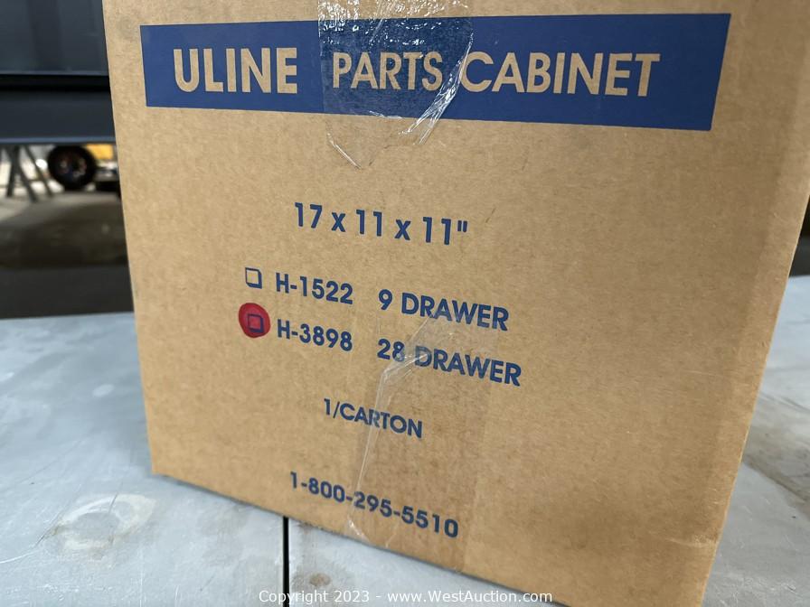 Steel Parts Cabinet - 28 Drawer, 17 x 11 x 11 H-3898 - Uline